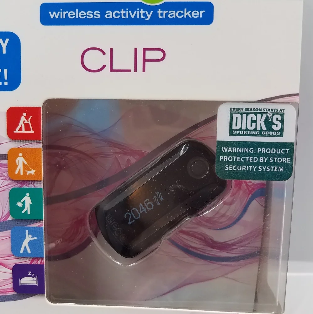 WE GO 24 HOUR WIRELESS ACTIVITY AND SLEEP TRACKER CLIP NIB
